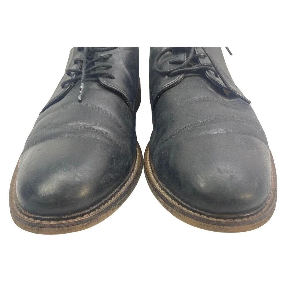 ASTON GREY Men Grenasien Oxford Shoes Size 8 Black Lace‎ Up Office Business